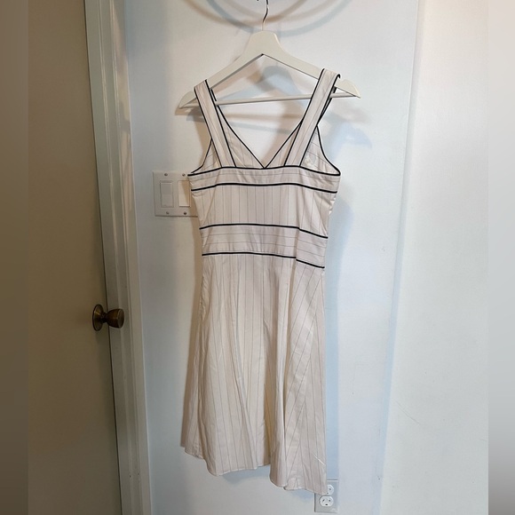 Pinstripe sleeveless dress - Picture 2 of 7